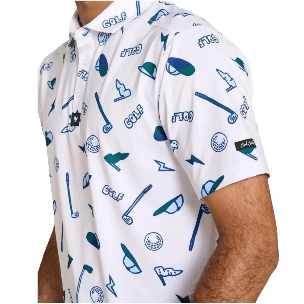 BAD BIRDIE YARD SALE Golf POLO Short Sleeve Shirt Men’s Size X-Large